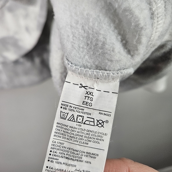 Old Navy Gray White Funnel Neck Pullover XXL - Picture 5 of 7